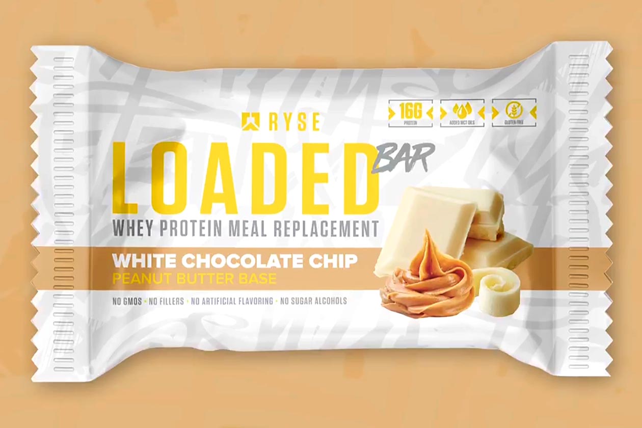 Whole-food-based RYSE Loaded Bar packing 15g of protein in 3 flavors