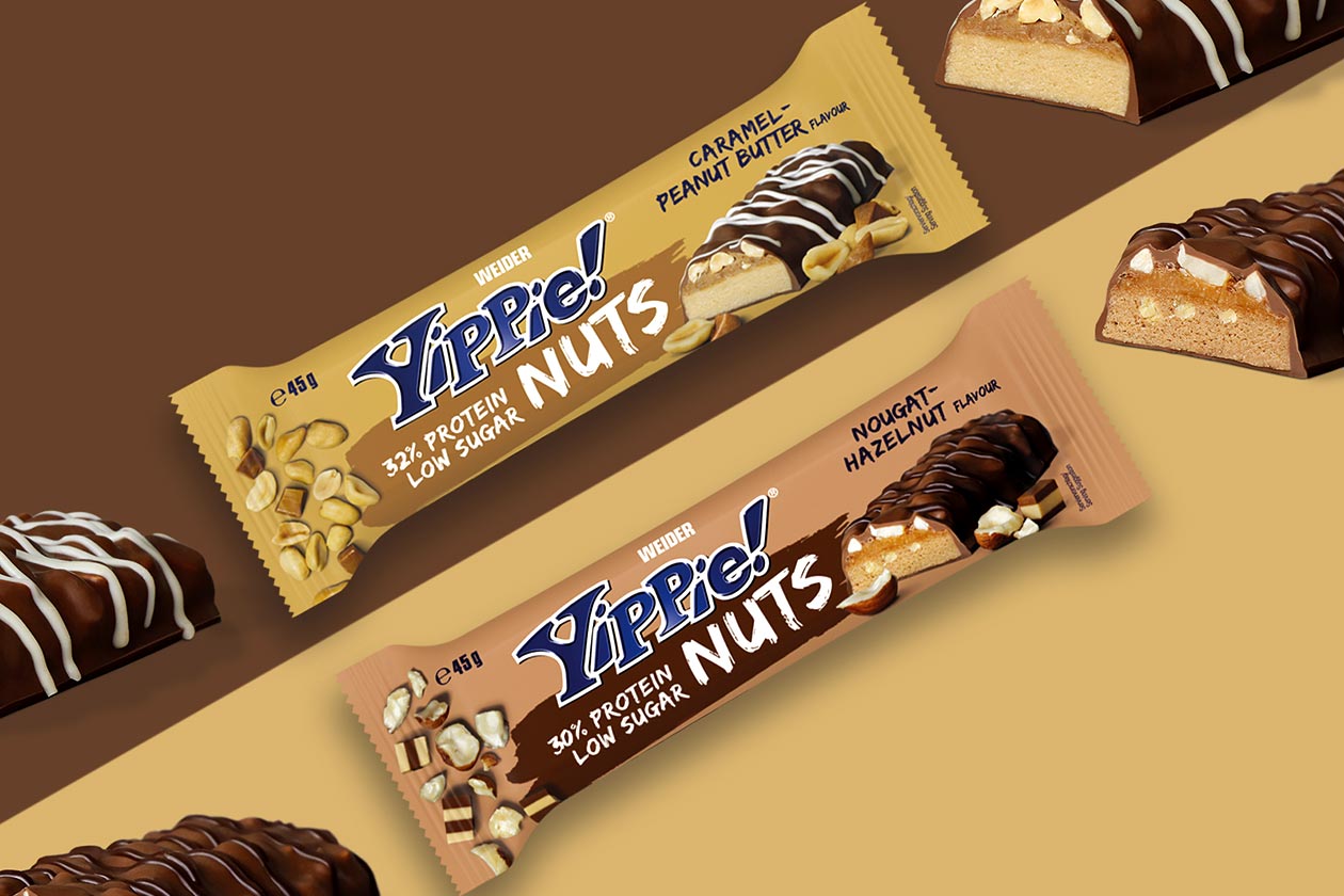 weider yippie nuts protein bar