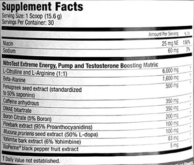 musclemeds nitrotest