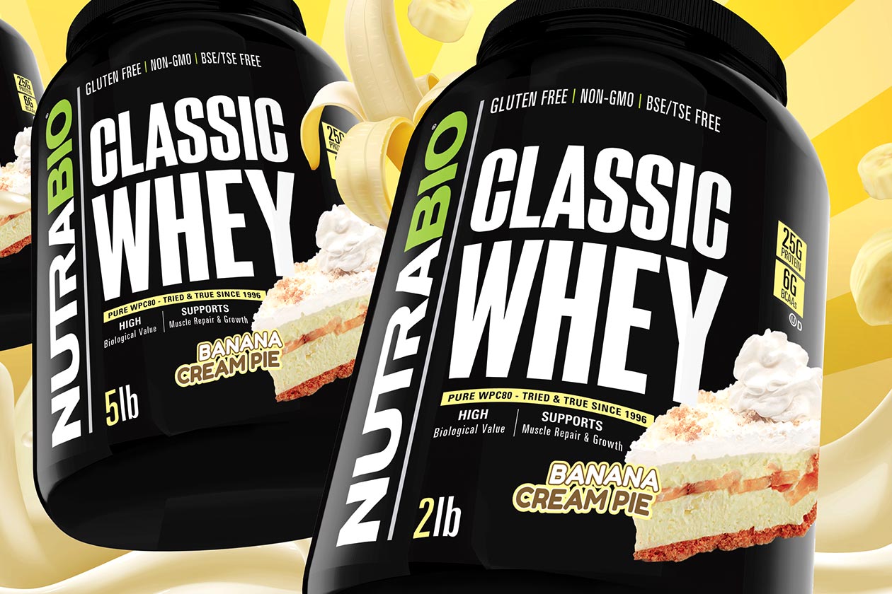 nutrabio banana cream pie classic whey