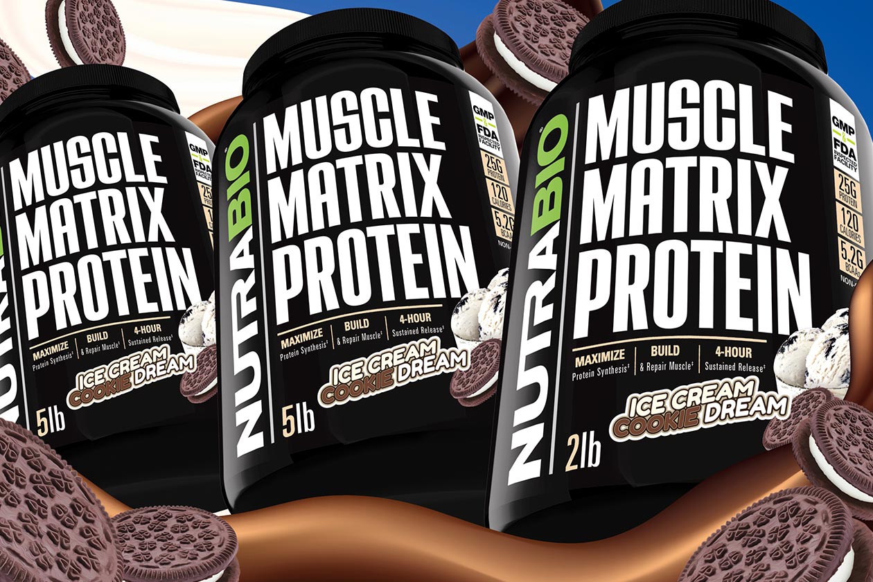 nutrabio ice cream cookie dream muscle matrix