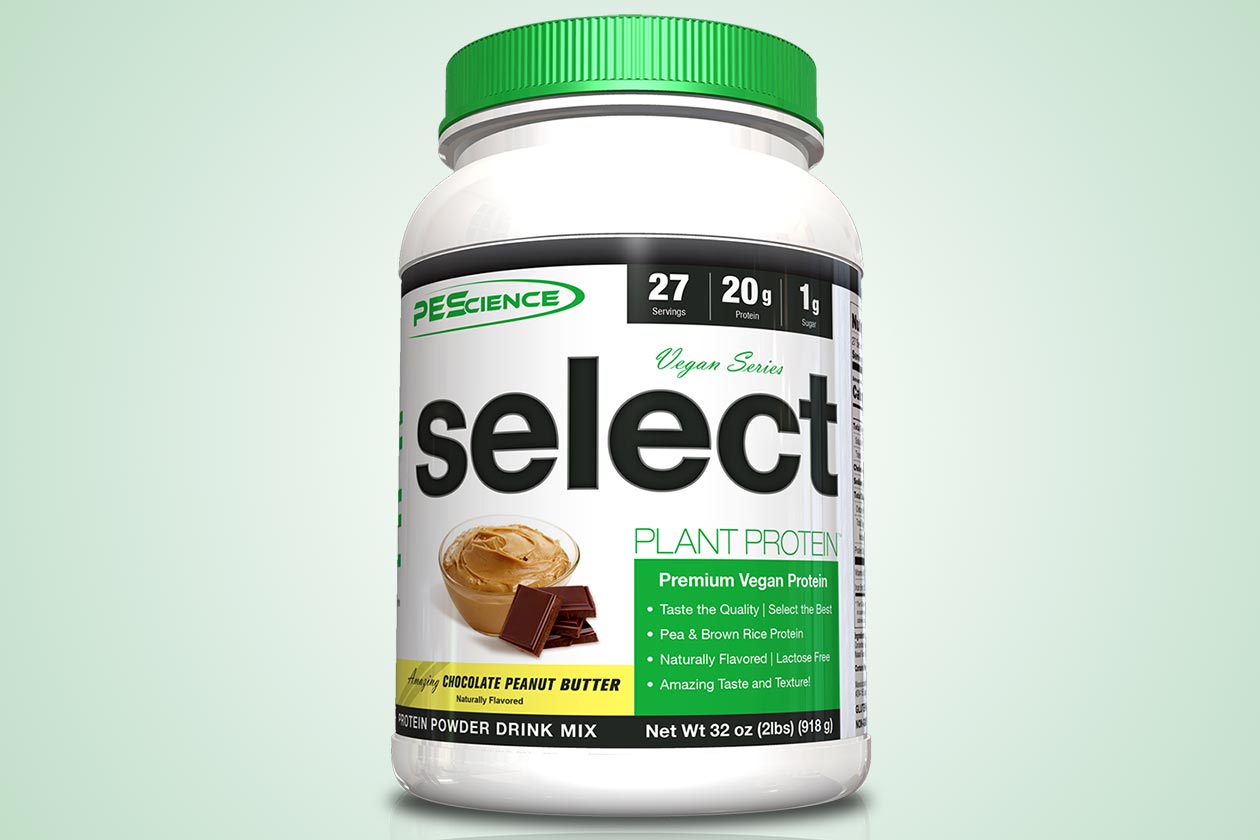 pes chocolate peanut butter vegan select protein