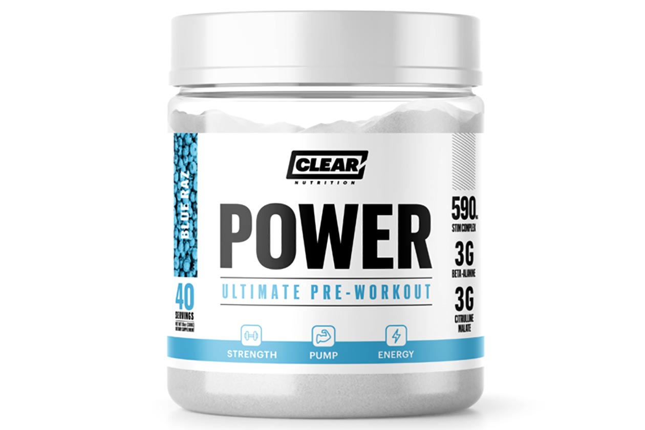 clear nutrition power pre-workout