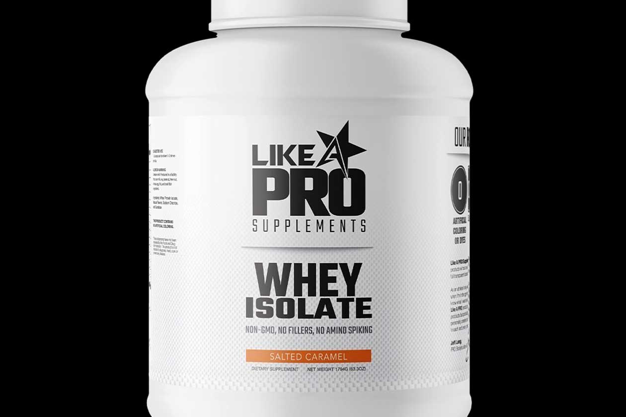like a pro salted caramel whey isolate