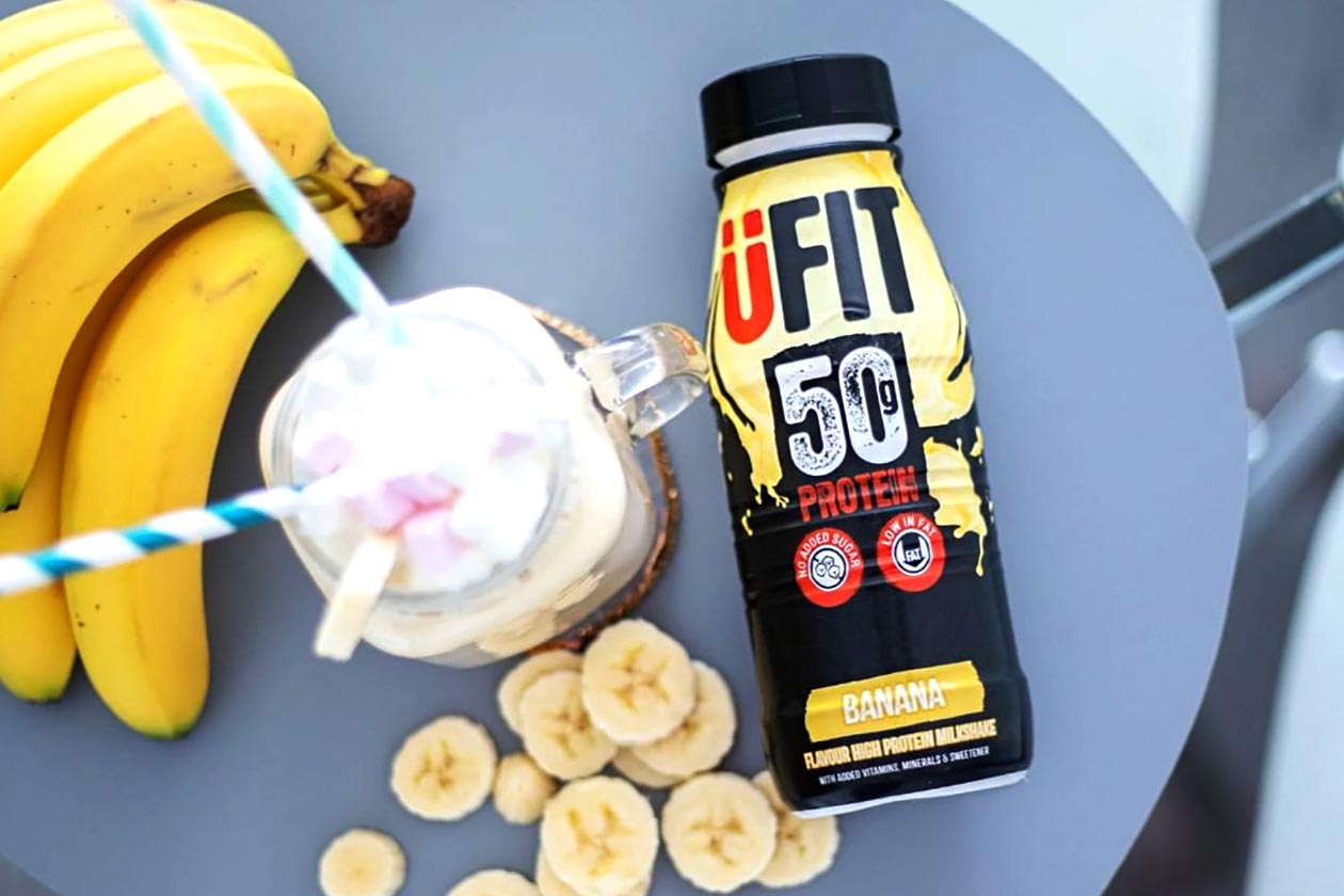 ufit banana high protein shake