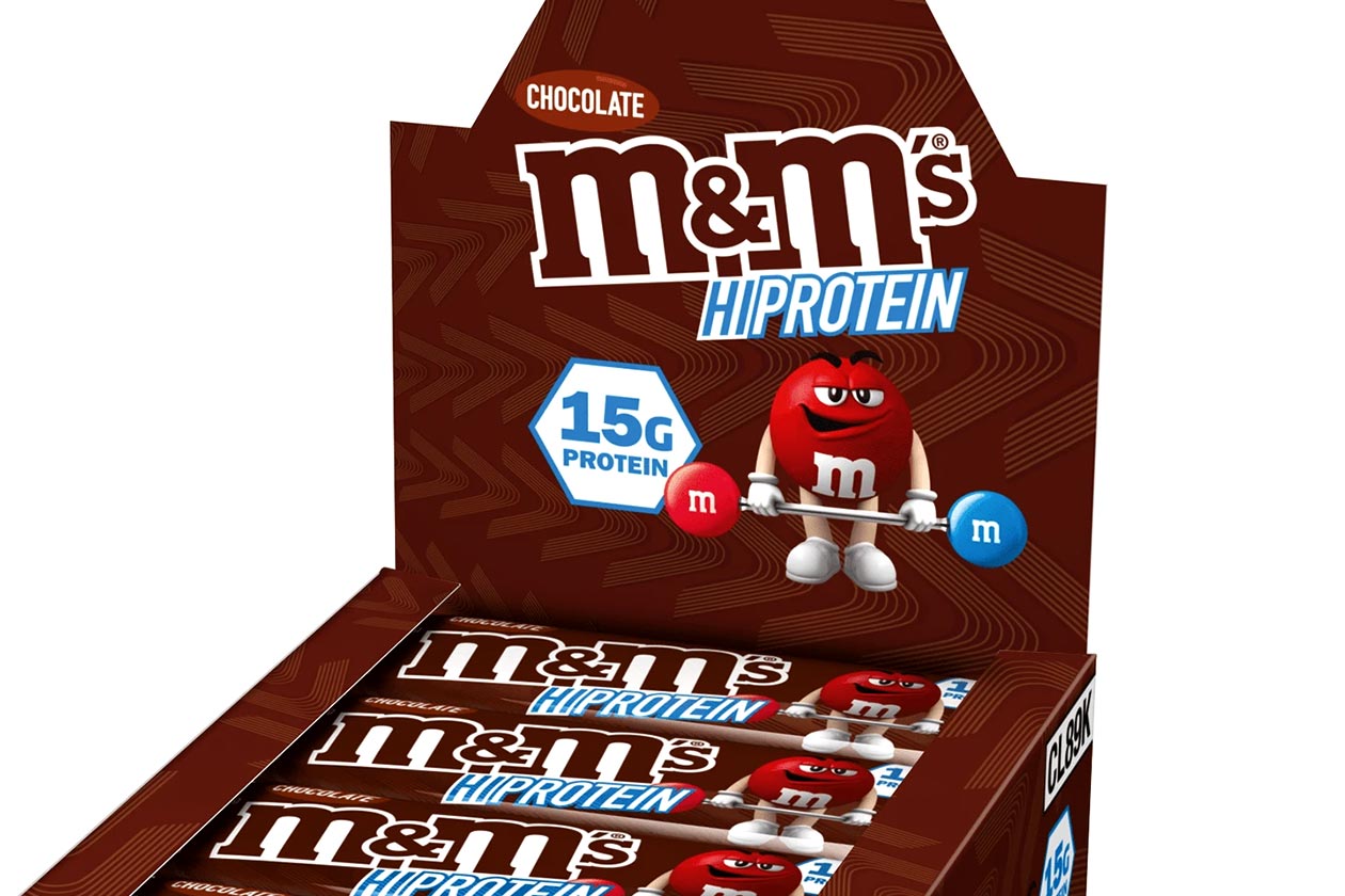 m&ms protein bar