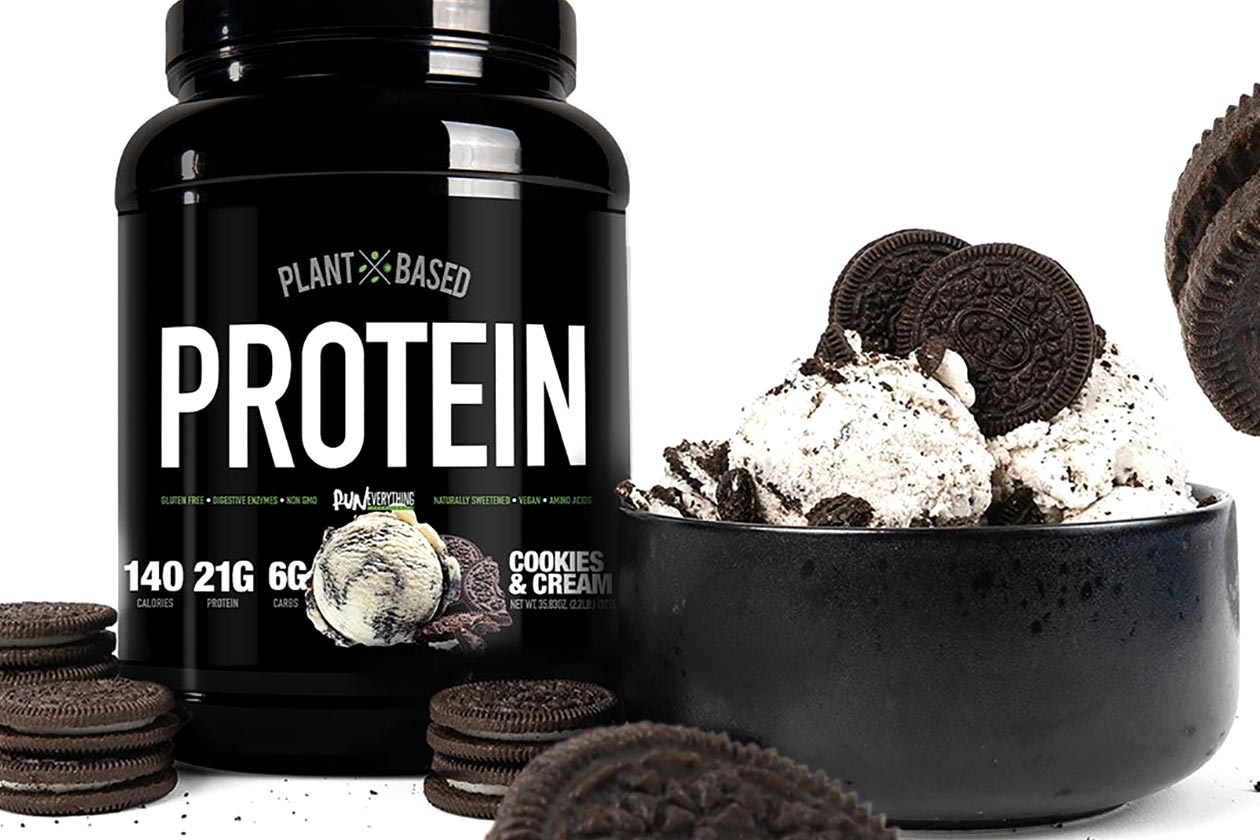 run everything labs cookies and cream plant based protein