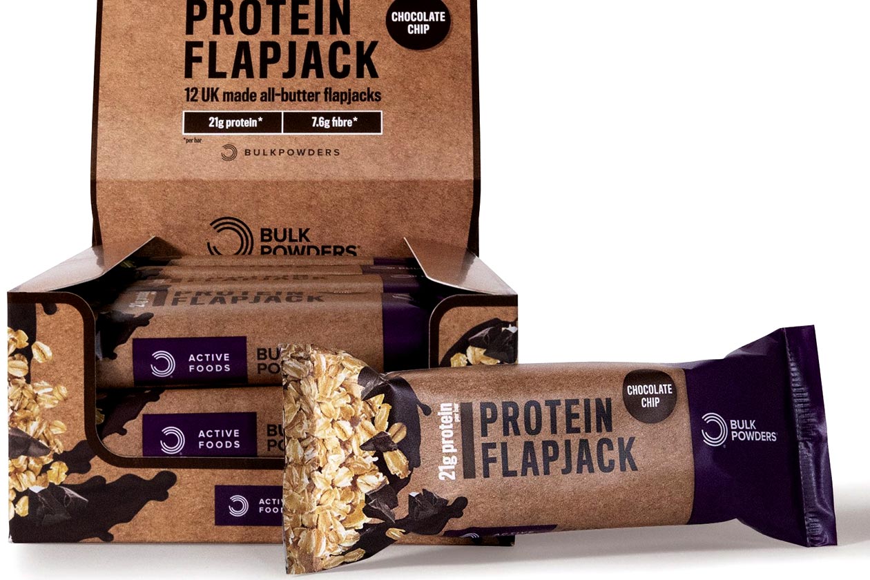 bulk powders chocolate chip protein flapjack