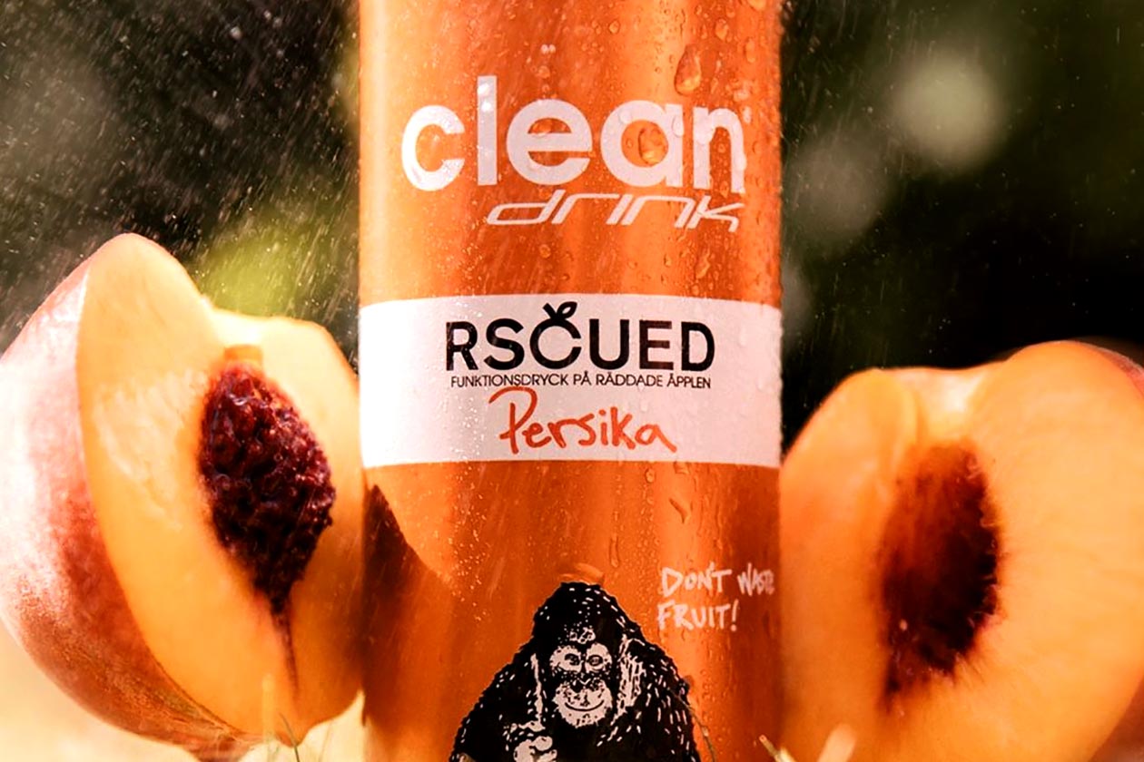 clean drink rscued peach