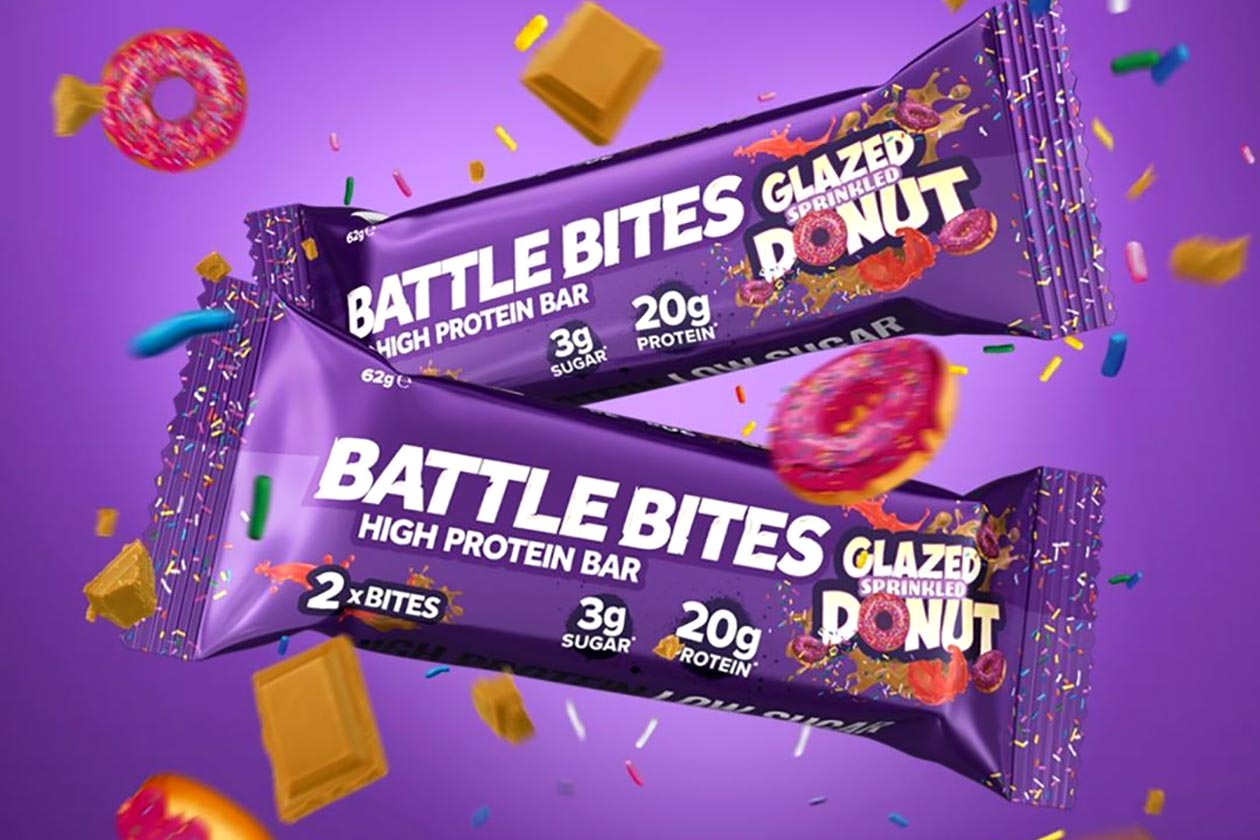 glazed sprinkled donut battle bites