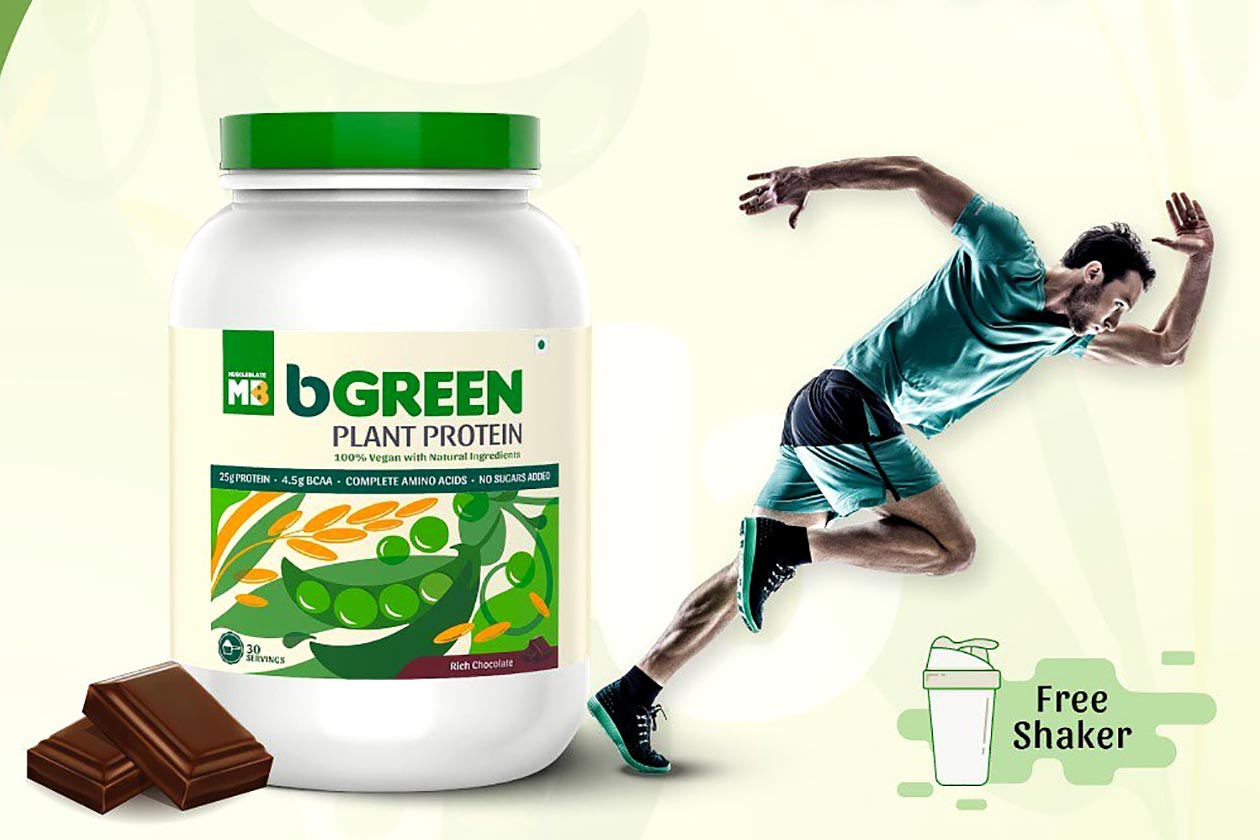 muscleblaze b green plant protein