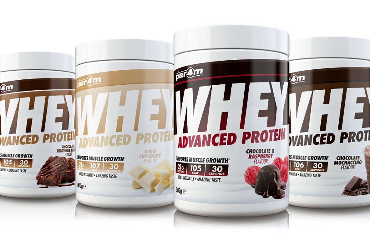 per4rm chocolate raspberry whey advanced protein