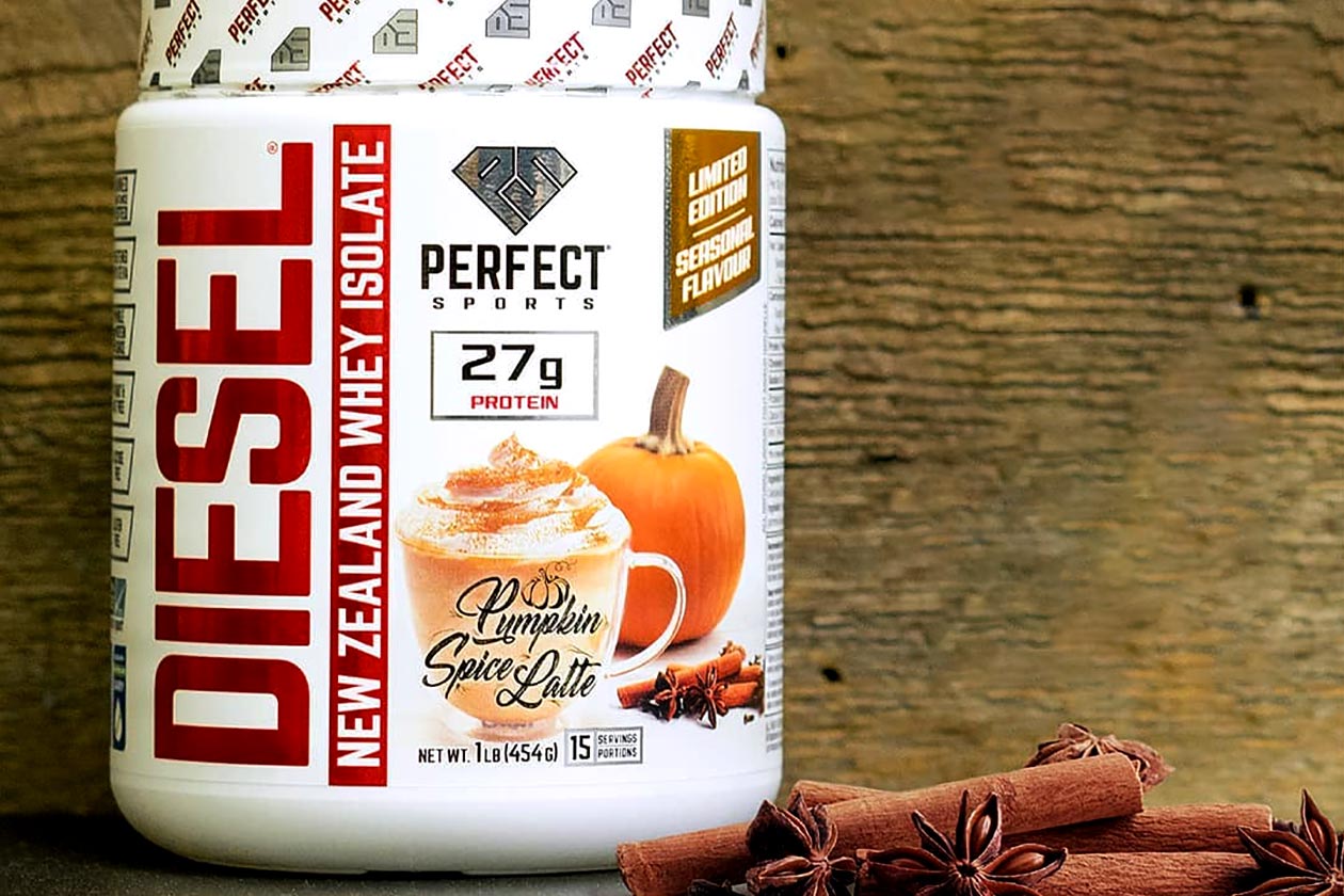 perfect sports pumpkin spice latte diesel protein