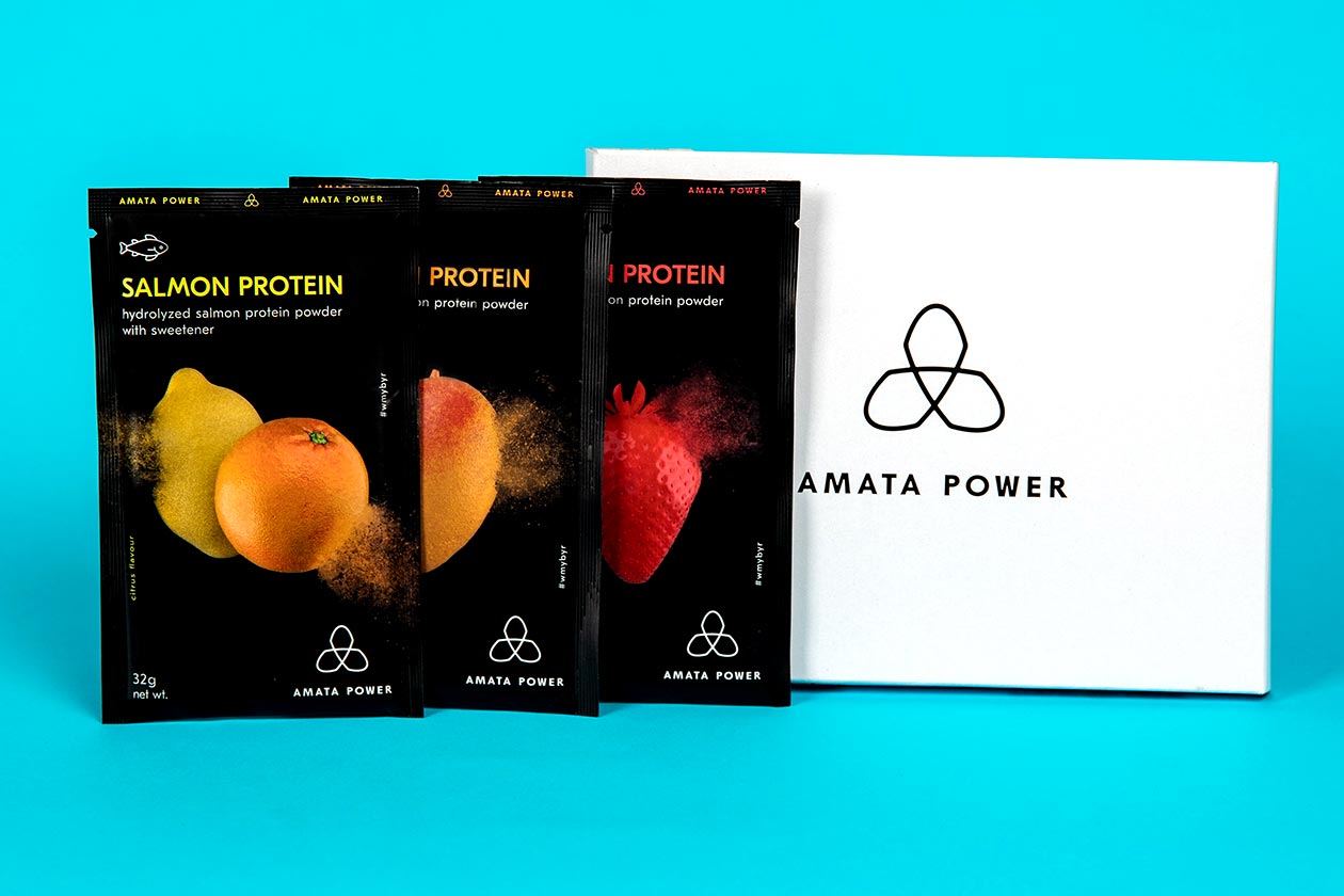 amata power salmon protein powder bundle
