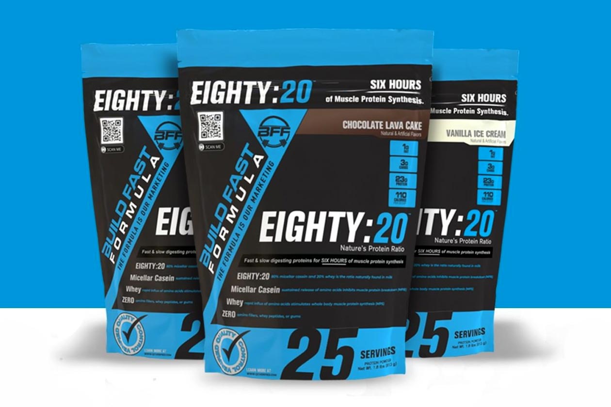 build fast formula peanut butter crunch eighty20