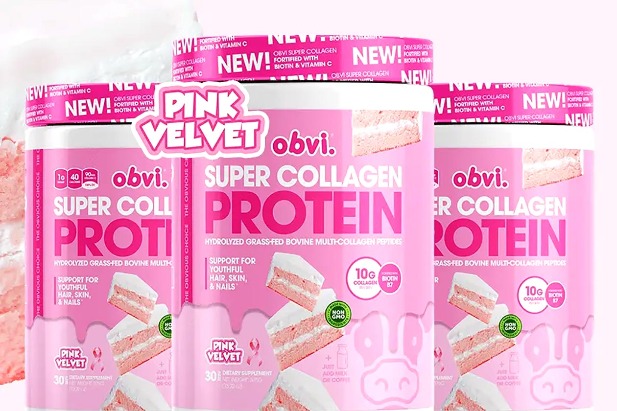 obvi red velvet super collagen protein