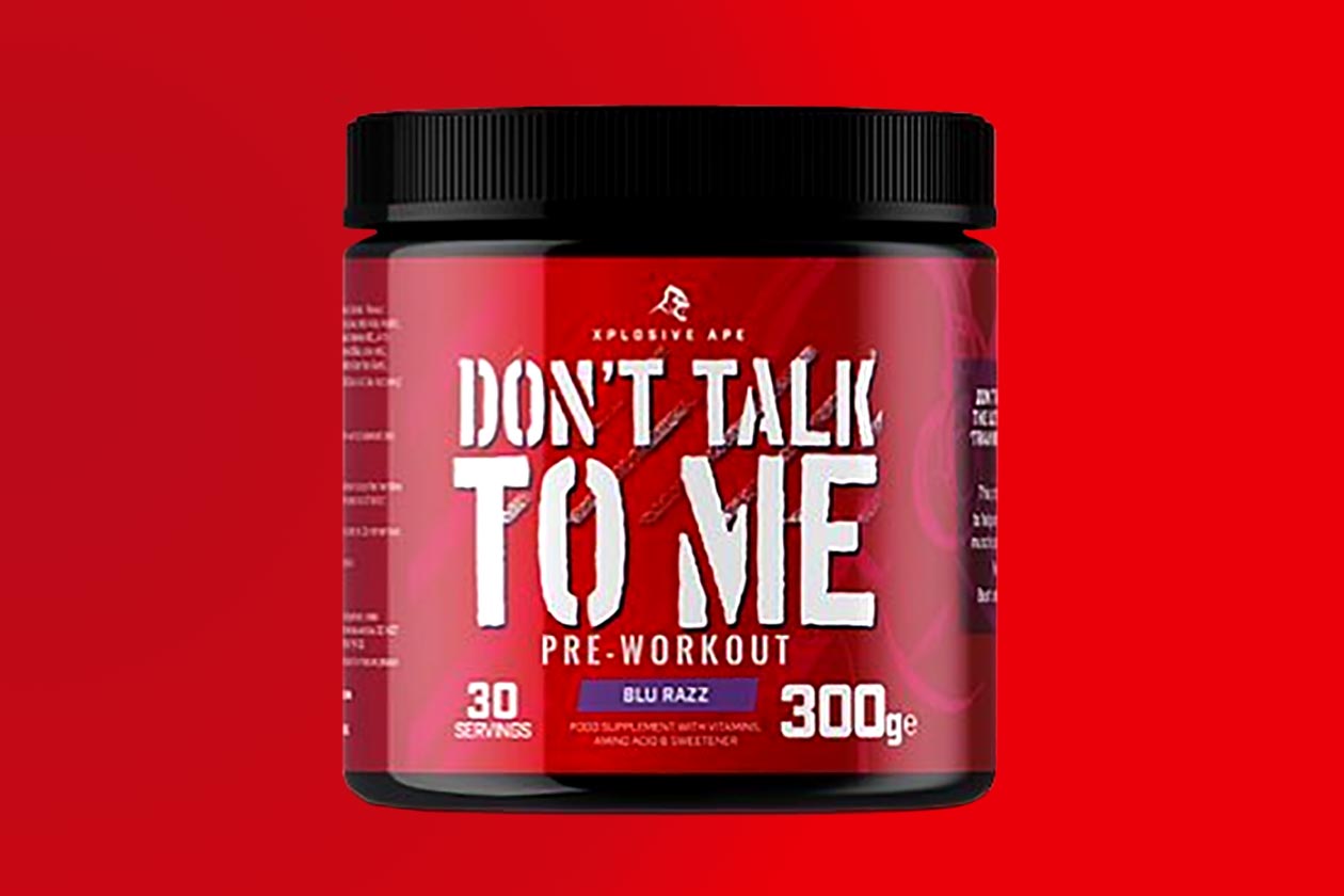 xplosive ape dont talk to me pre-workout