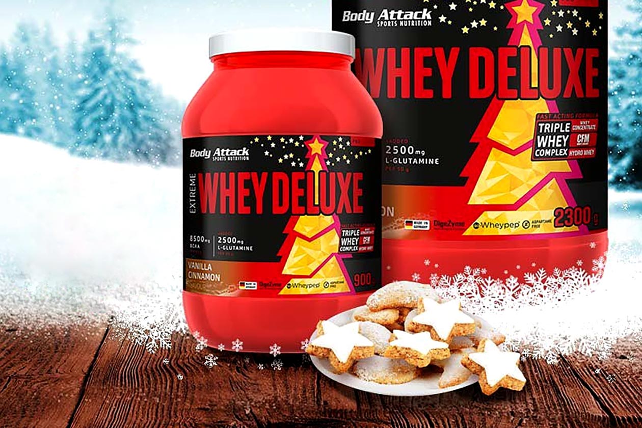 body attack vanilla cinnamon whey deluxe