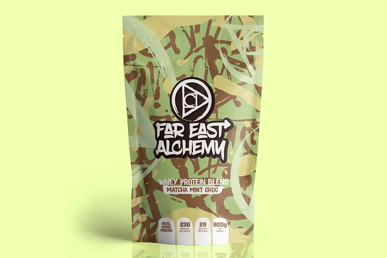 far east alchemy matcha mint choc protein elixir