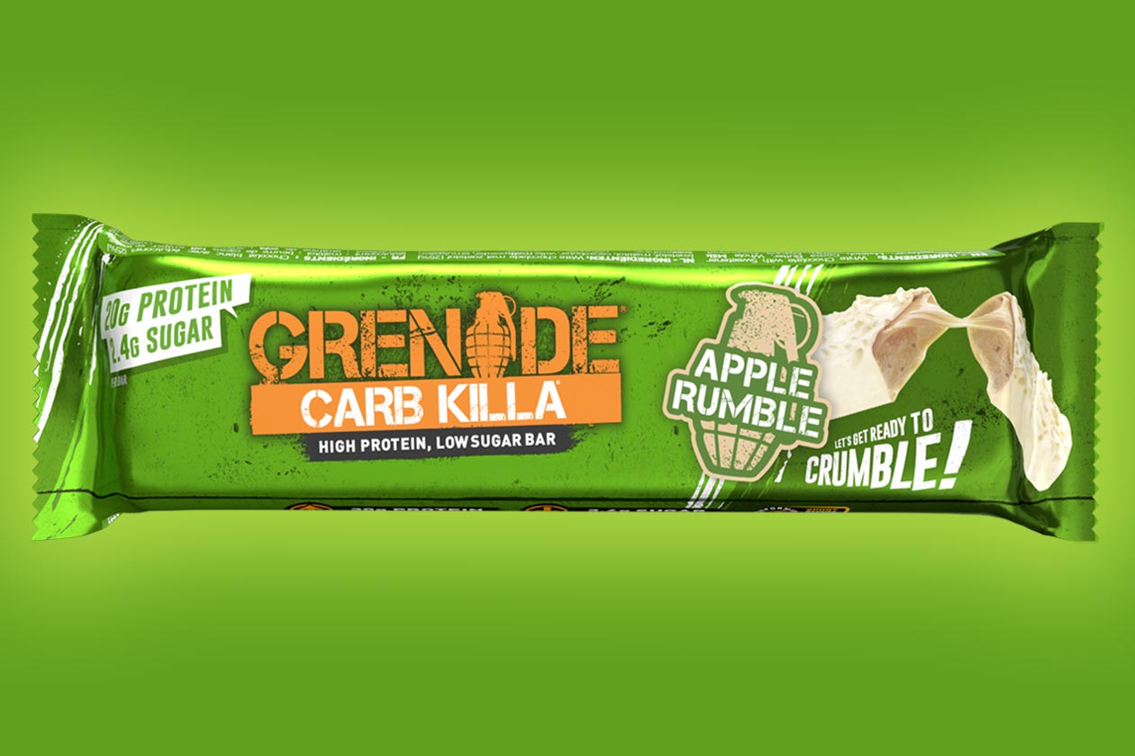 grenade apple rumble carb killa protein bar