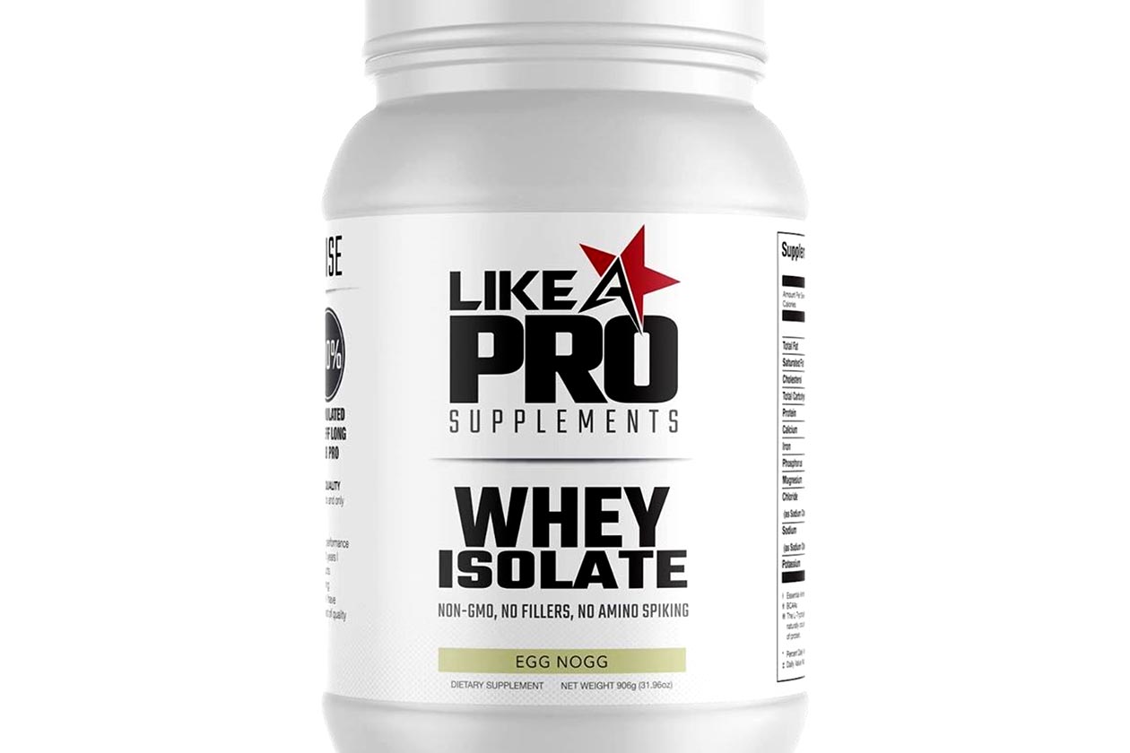 like a pro egg nog whey isolate