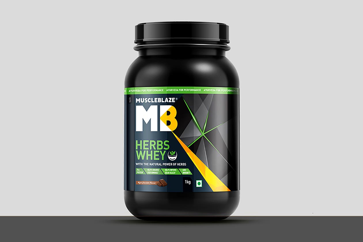 muscleblaze herbs whey