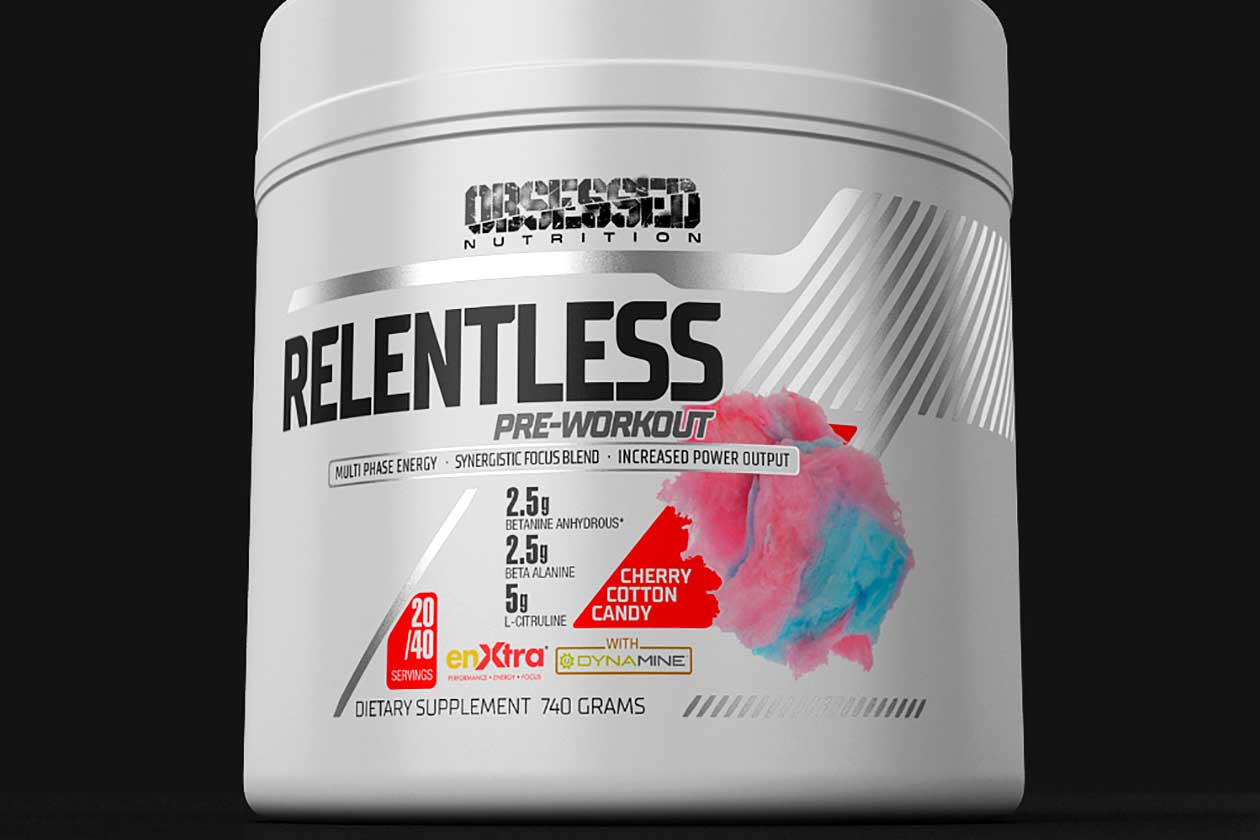 obsessed nutrition relentless pre-workout.