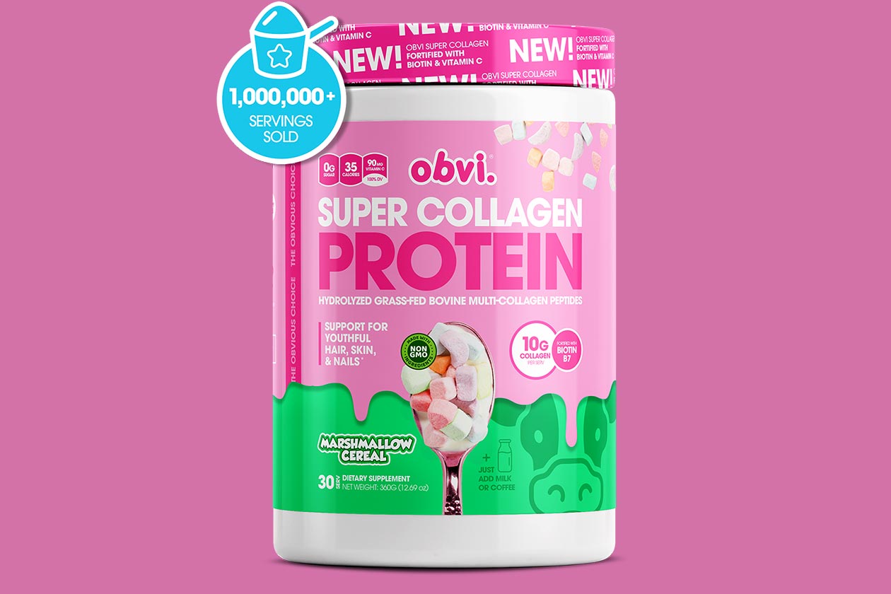 obvi marshmallow cereal super collagen protein