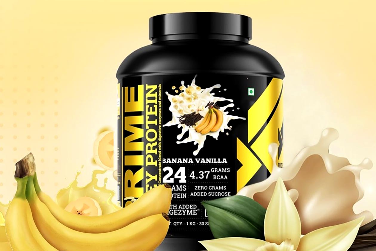 big flex banana vanilla prime whey protein