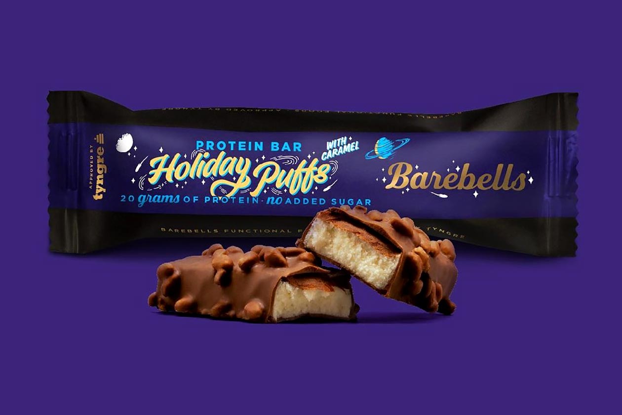 holiday puffs barebells protein bar