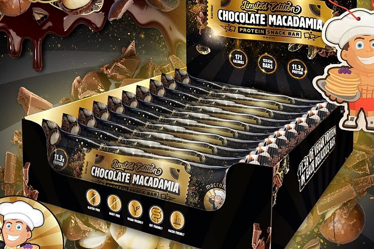 macro mike chocolate macadamia protein bar
