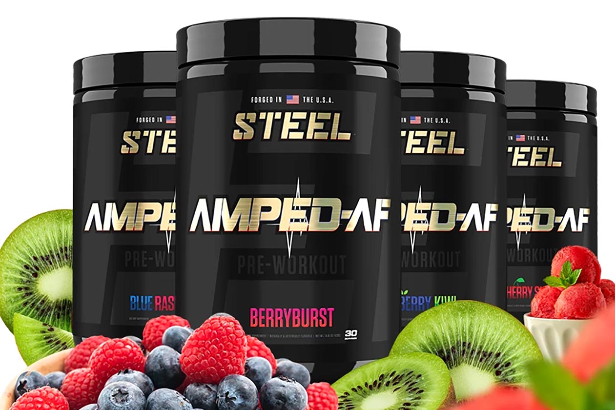 Steel Supplements updates AMPED-AF with a new look and more flavors