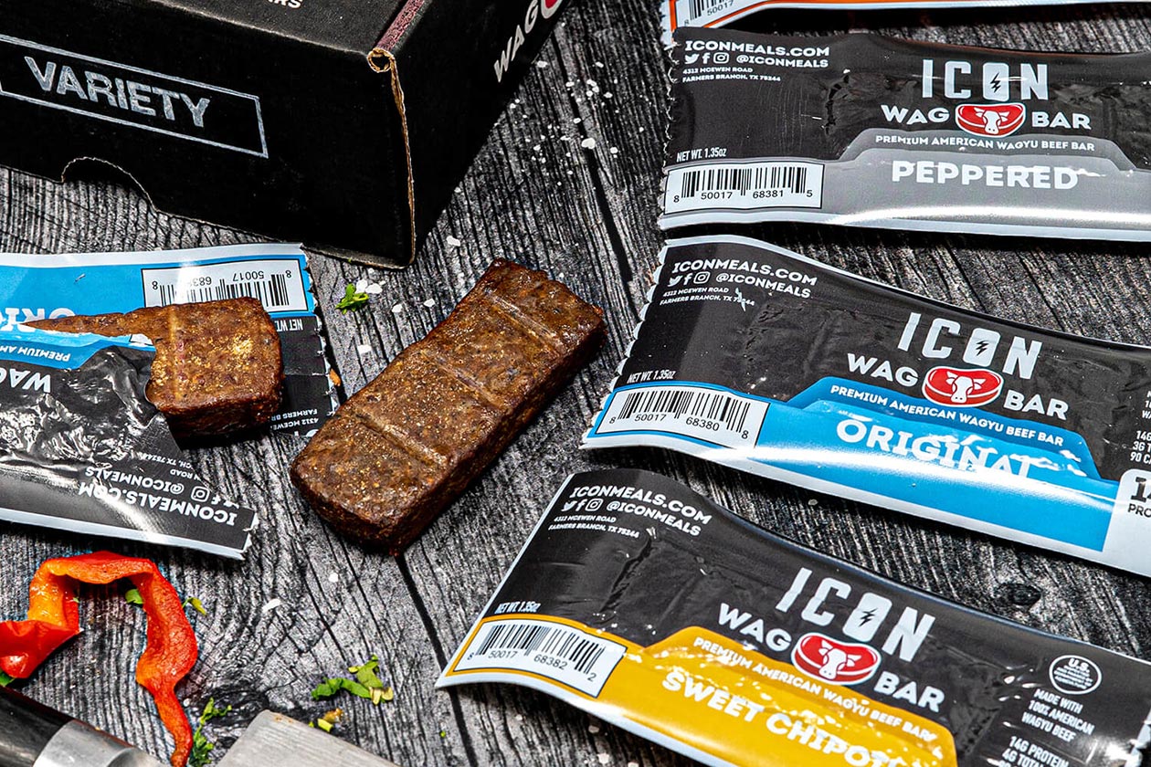 Icon Wag Bar incredibly lean and made with 100% American Wagyu Beef