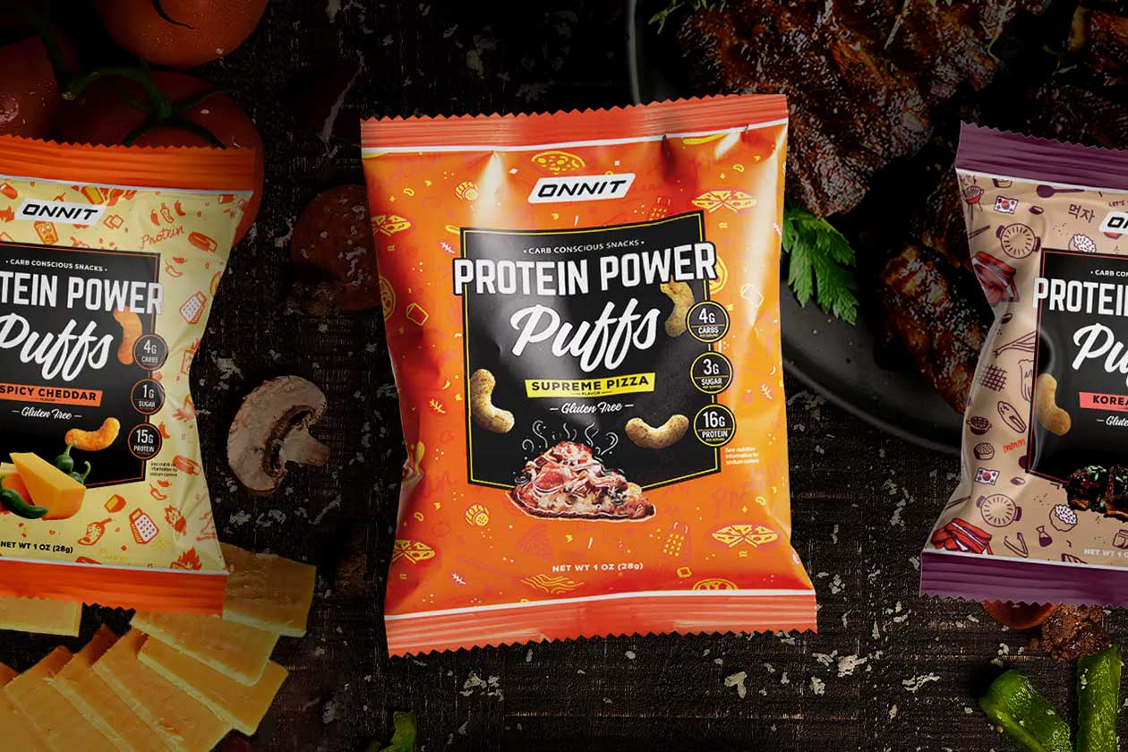 onnit protein power puffs spicy cheddar korean bbq