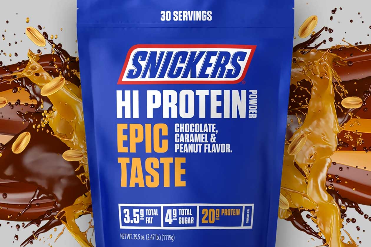 snickers hi protein powder