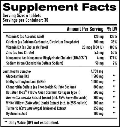 1 up nutrition joint health plus