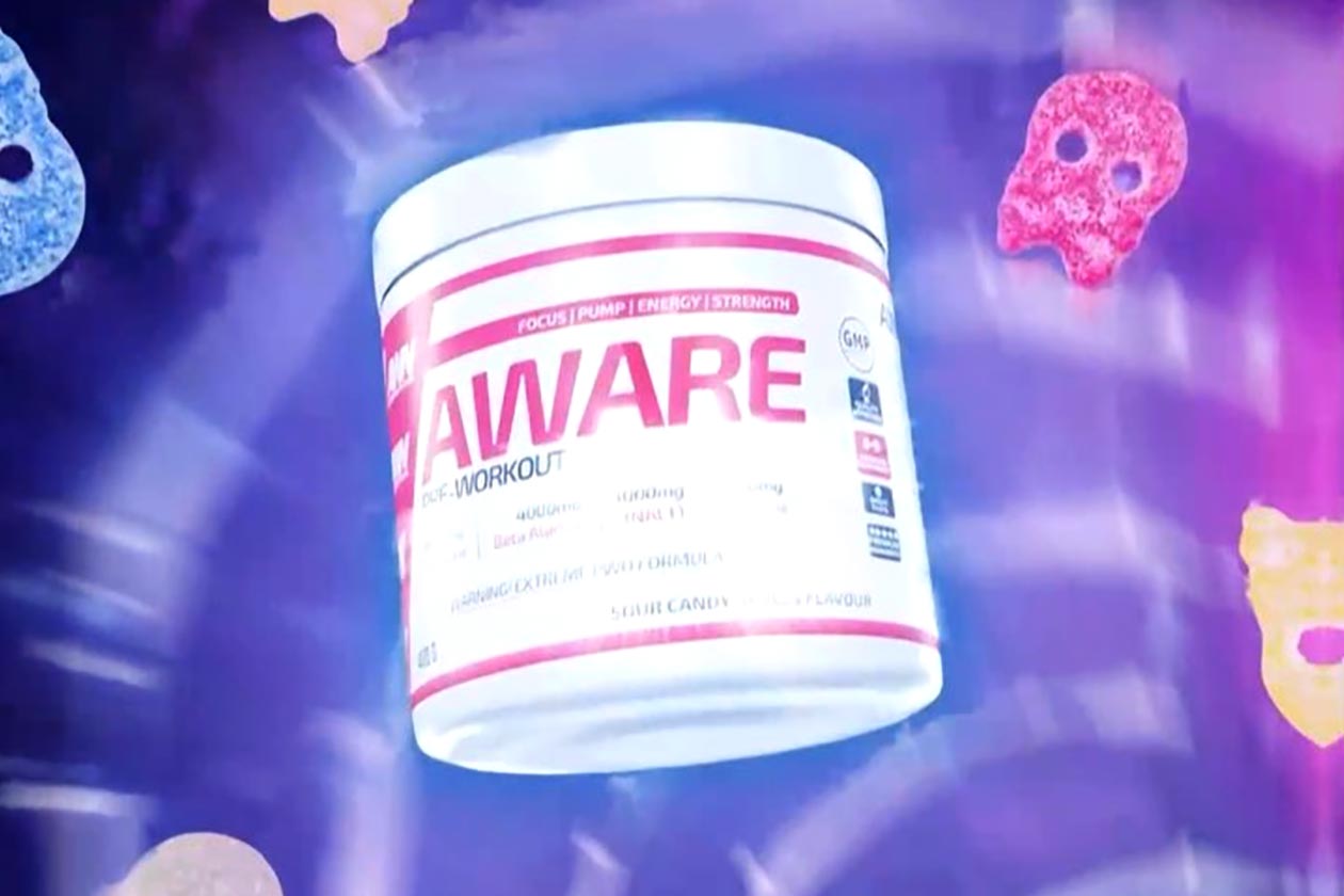 aware pre-workout sour candy skulls returns