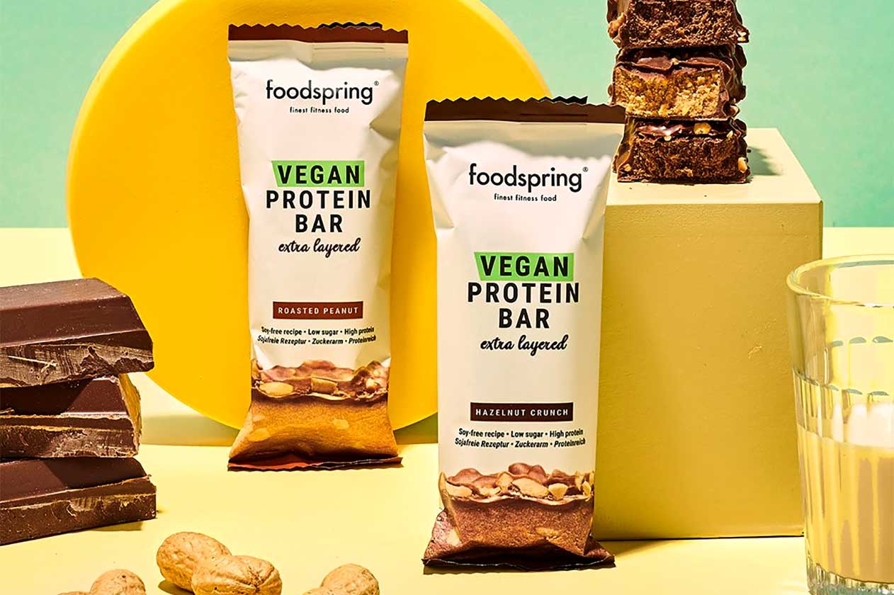 food spring vegan protein bar extra layered