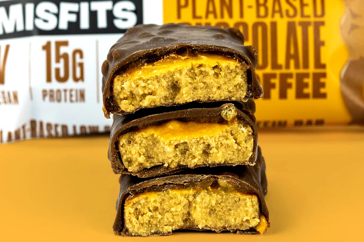 misfits chocolate banoffee protein bar