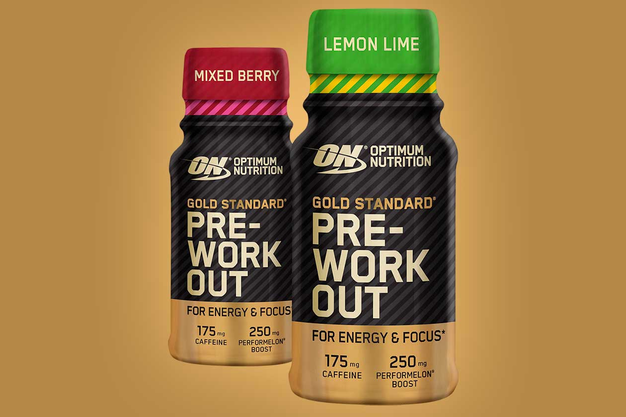 optimum gold standard pre-workout shot