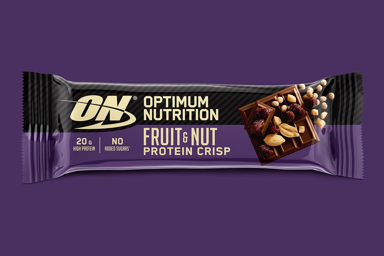 optimum nutrition fruit nut protein crisp