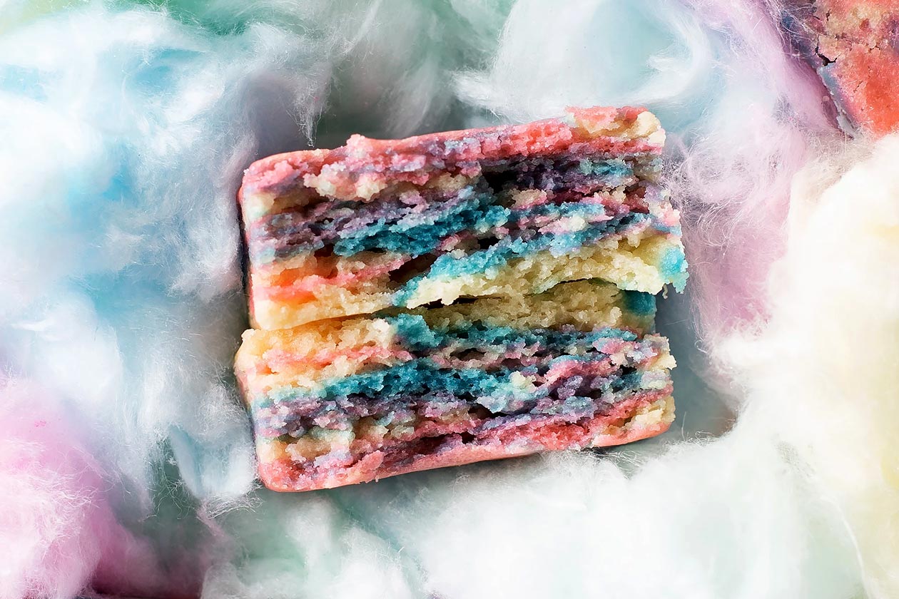 eat me guilt free cotton candy protein brownie