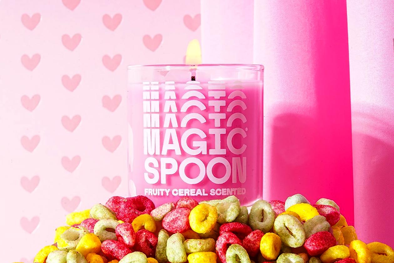 magic spoon fruity cereal candle