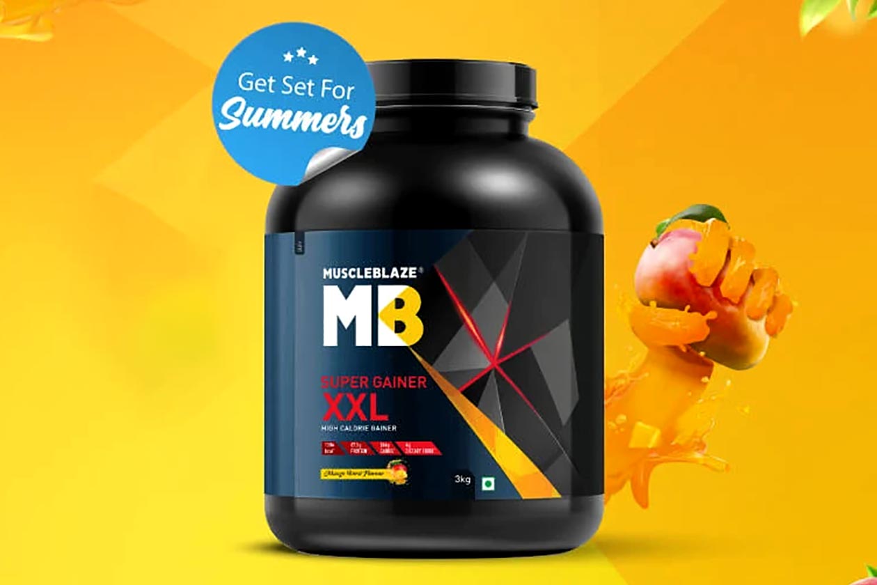 muscleblaze juicy mango burst super gainer xxl