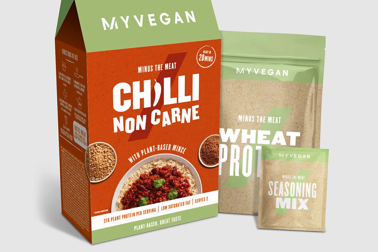 myprotein vegan chilli non carne meal