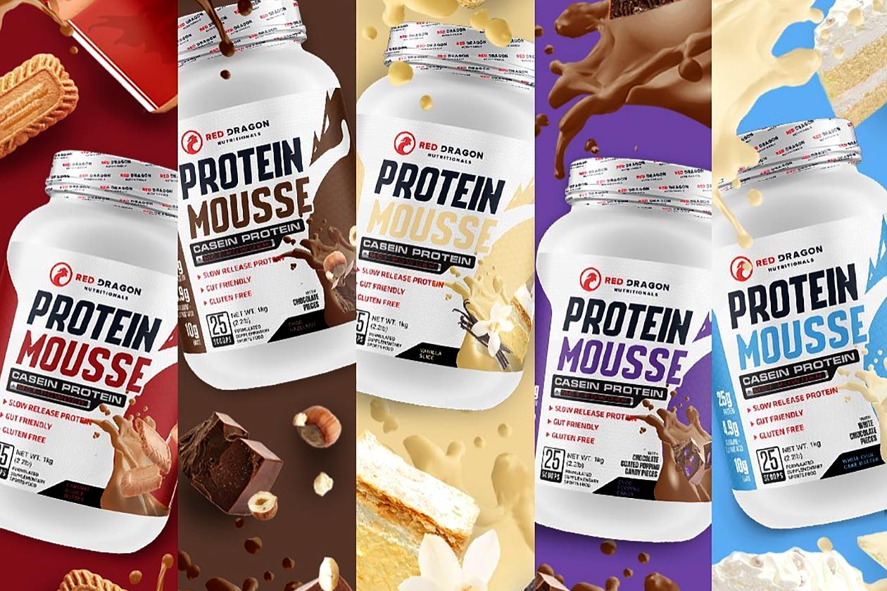 red dragon protein mousse