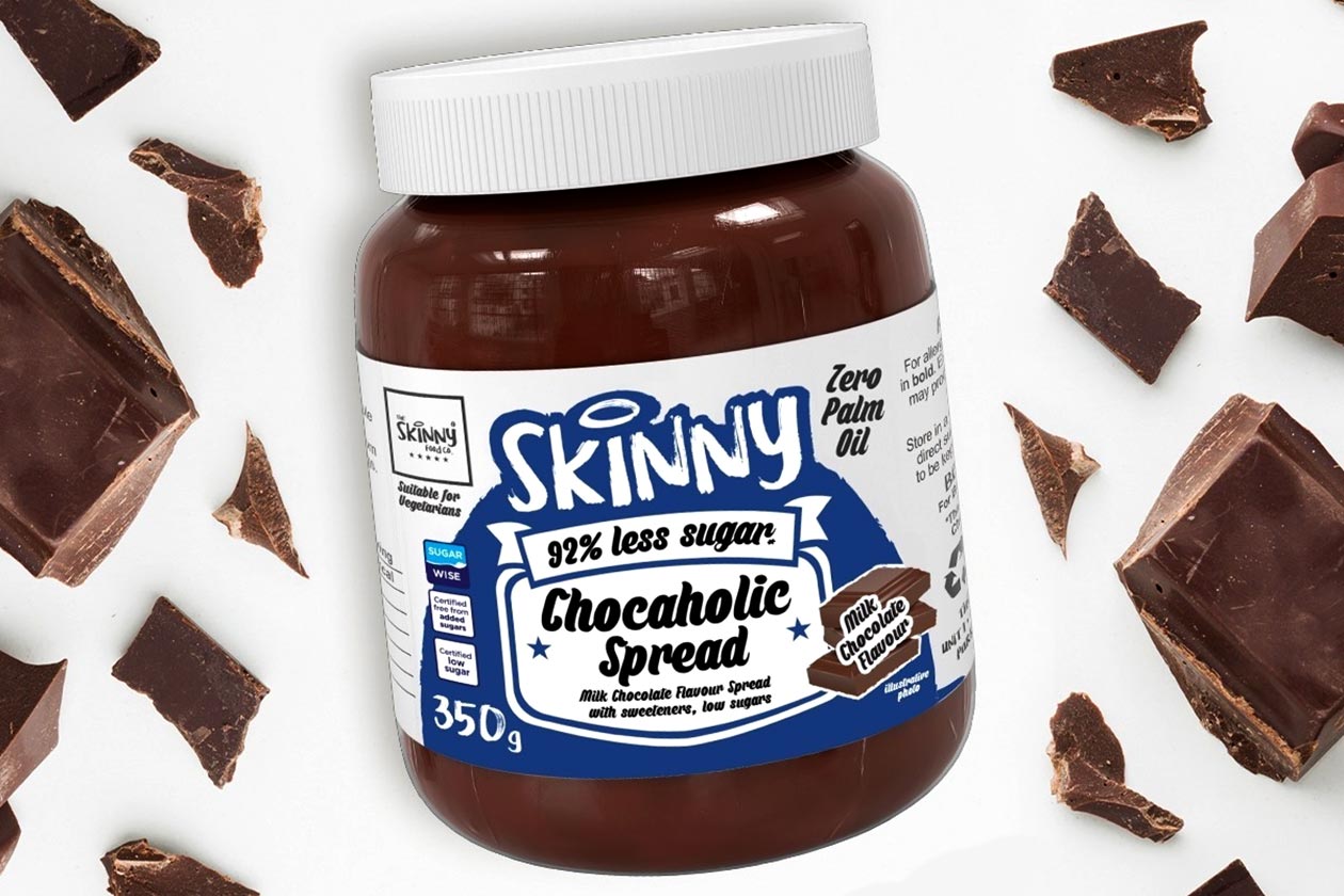 skinny food milk chocolate chocaholic spread