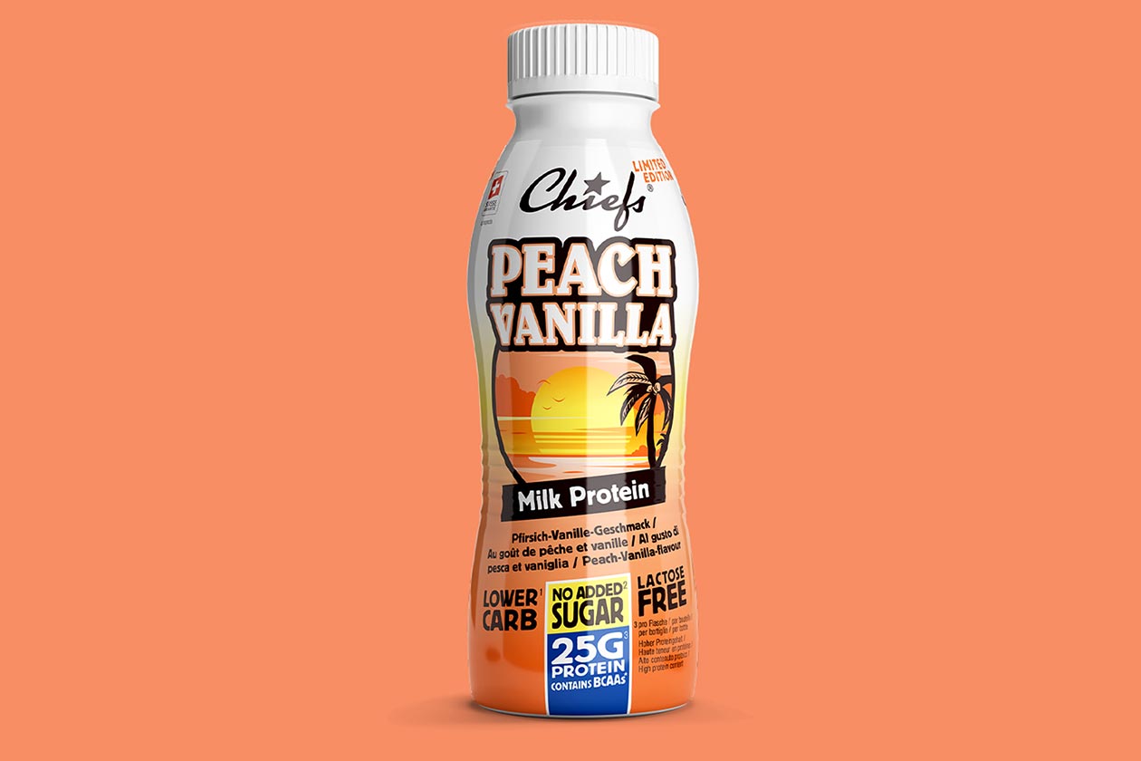 chiefs peach vanilla protein rtd