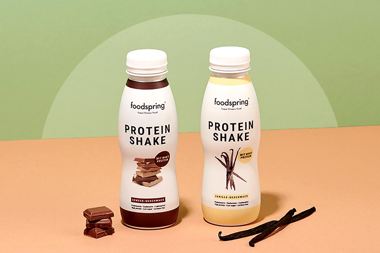 Foodspring packs 25g of protein all from whey into its new Protein Shake