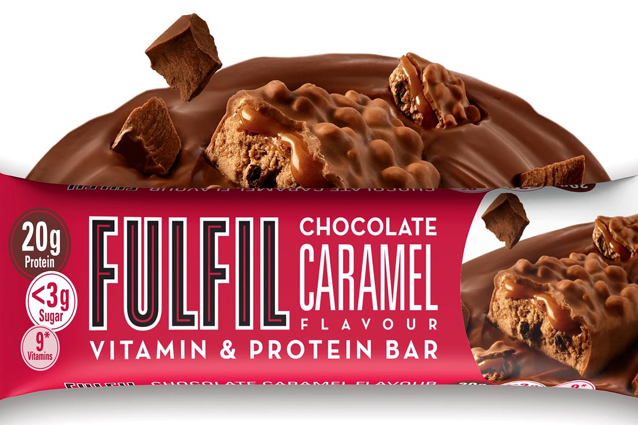 fulfil chocolate caramel protein bar